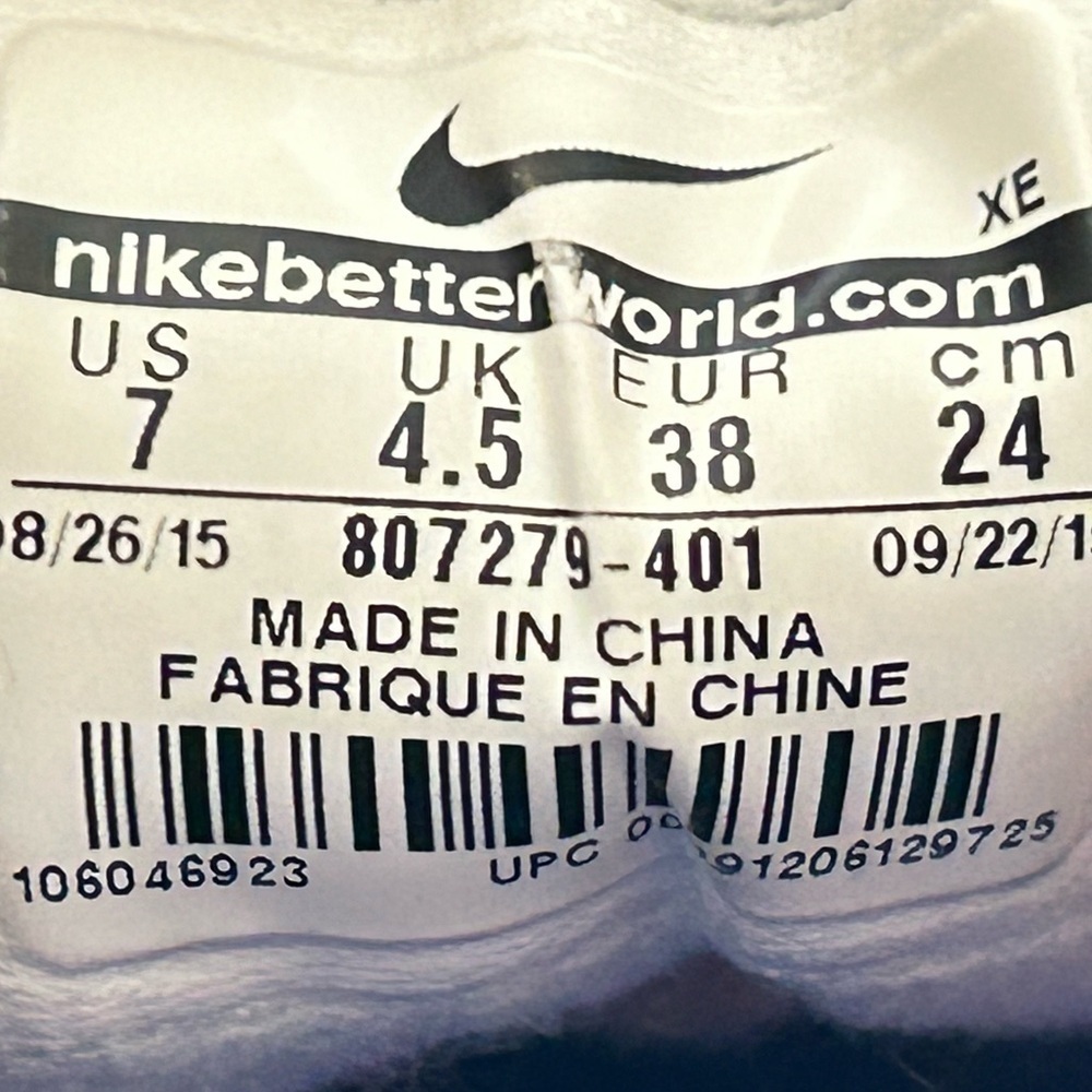 Nike Womens Zoom Winflo Blue/Silver Knit Running Athletic Sneakers Shoes SZ 7 - Picture 11 of 11